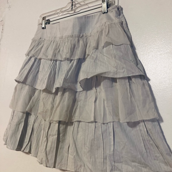 J. Crew Tiered Silk Chiffon Skirt Sz 6 - Picture 7 of 8